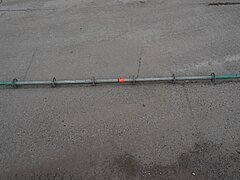 Stiel, Stahl, mit eingepresstem Rohrverbinder, 3,00m