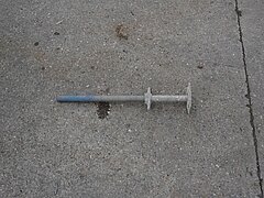 Fußspindel 80, verstärkt (max. Spindelweg 55cm)