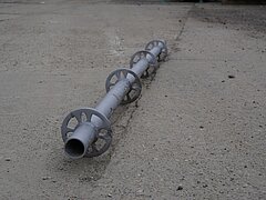 Stiel, Stahl, ohne RV, zur Aufnahme von Kopfspindeln bzw. für Hängegerüst, 2,00m