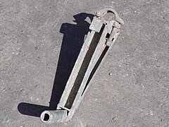 Konsole 36 (SW19 / 22), mit Rohrverbinder, integrierter Kippsicherung für 0,32m breite Gerüstböden