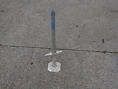 Fußspindel 80, verstärkt (max. Spindelweg 55cm)