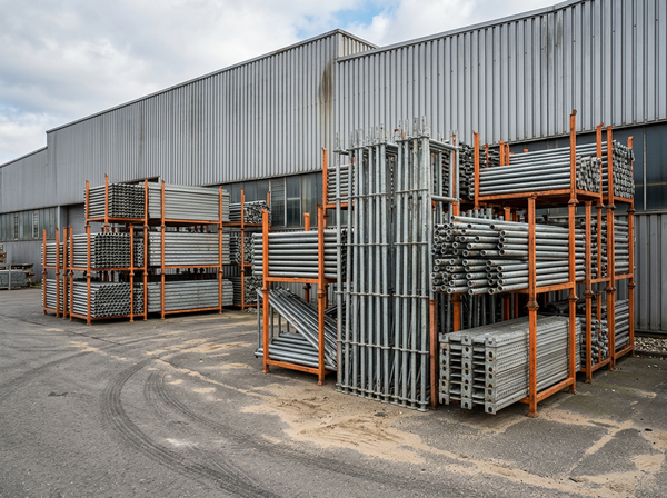 Plettac SL Gerüst 1010m² gebraucht – Komplettsatz im CETRAC Außenlager Leipzig