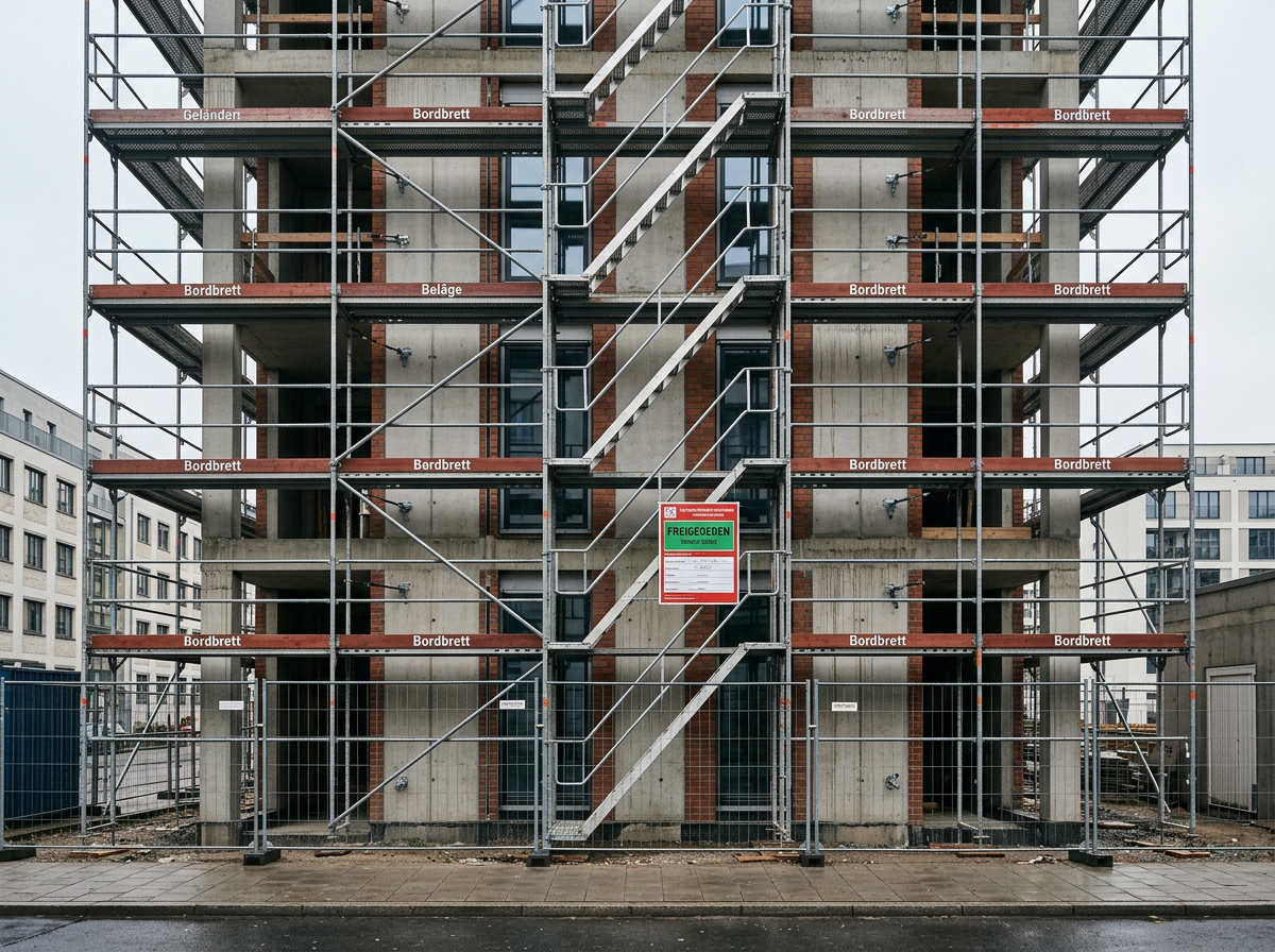 Gerüstsicherheit auf der Baustelle – Prüfung, Normen und Genehmigungen