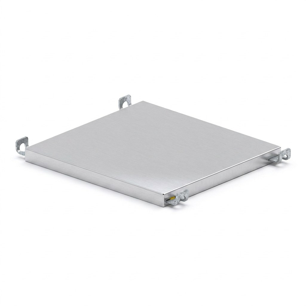 Alu-Belag Stahlkappen 0,73 m × 0,61 m, CETRAC MGS (Prinzipdarstellung)