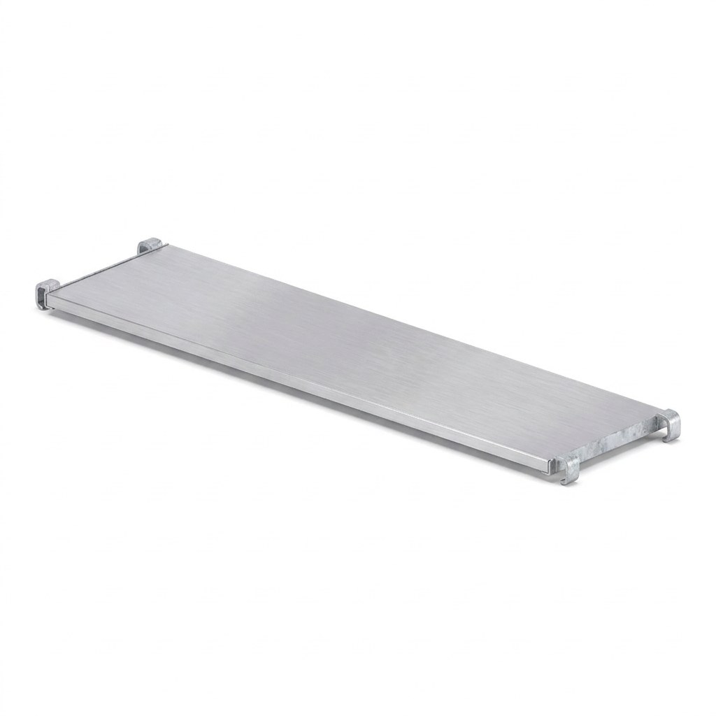 Alu-Belag Stahlkappen 2,50 m × 0,64 m, metrisch, CETRAC MGS (Prinzipdarstellung)