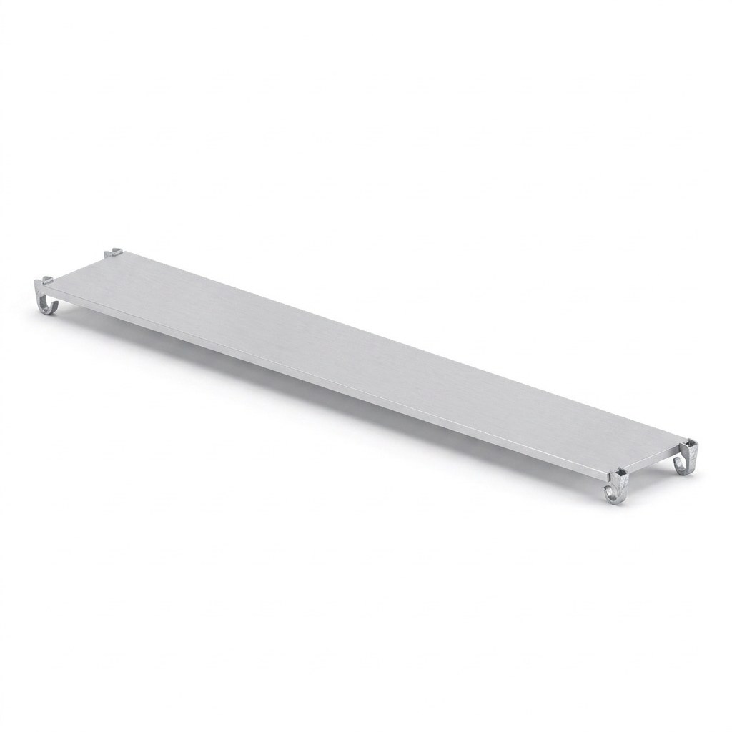 Alu-Belag Stahlkappen 4,00 m × 0,64 m, metrisch, CETRAC MGS (Prinzipdarstellung)