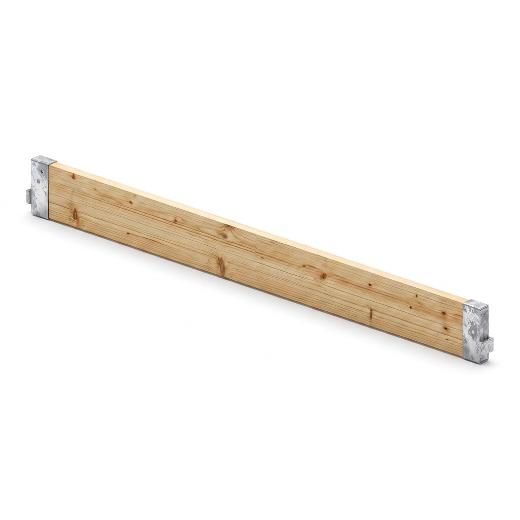 Bordbrett Holz 1,57 m, CETRAC MGS (Prinzipdarstellung)