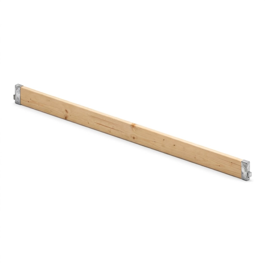 Bordbrett Holz 2,50 m, metrisch, CETRAC MGS (Prinzipdarstellung)