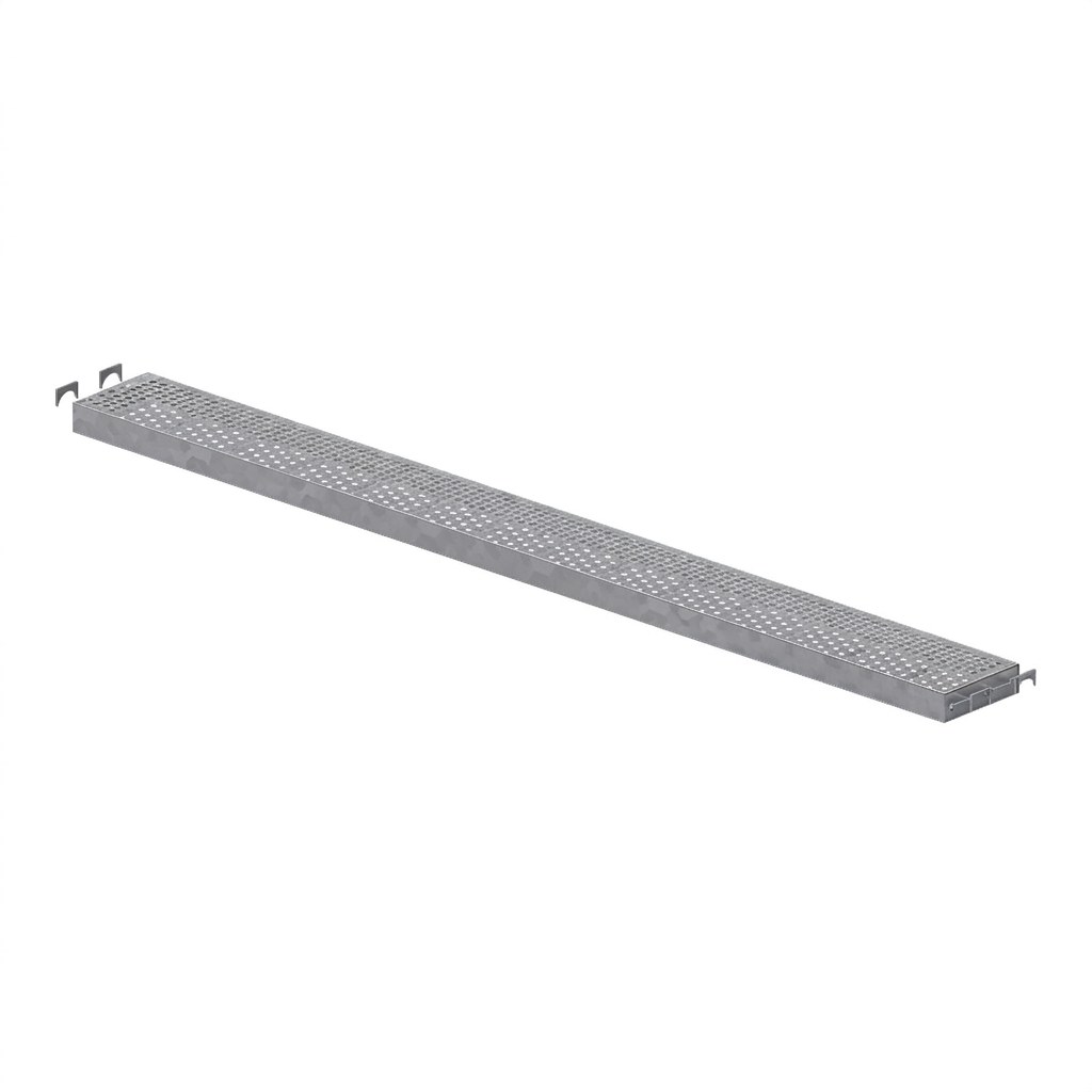 Stahlbelag 2,07 m × 0,19 m, CETRAC MGS (Prinzipdarstellung)