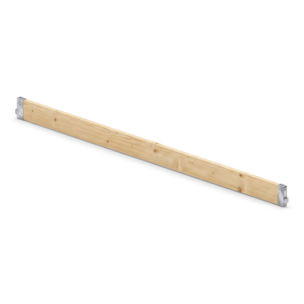 Bordbrett Holz 2,57 m, CETRAC MGS (Prinzipdarstellung)