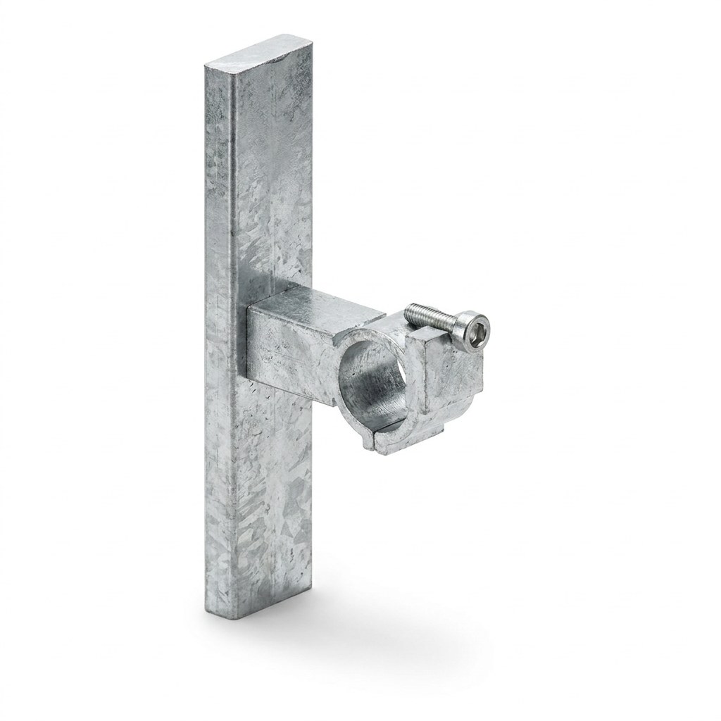 Halter für Schutzwandprofil, SW 22, CETRAC MGS (Prinzipdarstellung)
