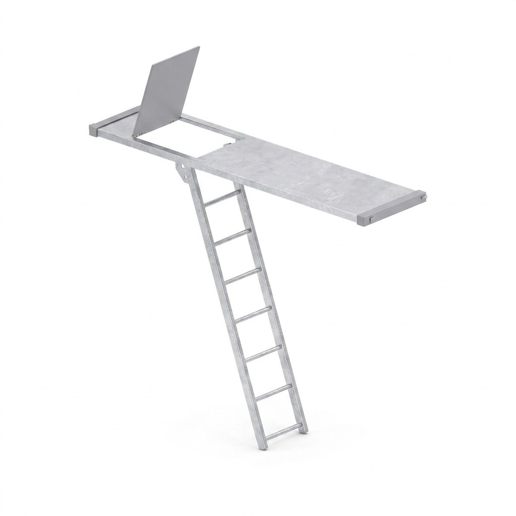 U-Xtra-N-Durchstieg mit Etagenleiter, CETRAC MODUX (Prinzipdarstellung)