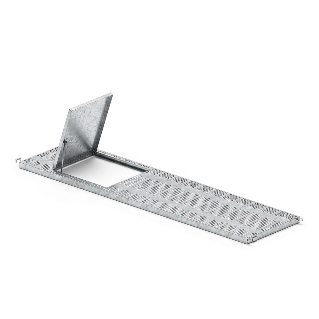 U-Durchstieg Stahlboden 0,64 m, CETRAC MODUX (Prinzipdarstellung)
