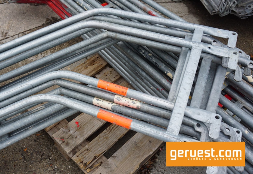 Treppengeländer 3,07 m mit U - Gabeln, Stahl
