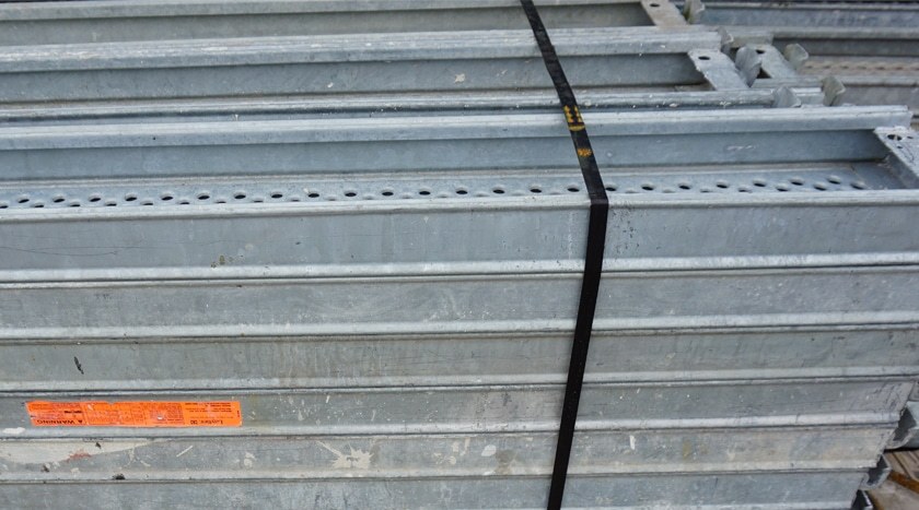 Layher Blitz 70 Fassadengerüst 81 m² gebraucht · Stahlboden, Feld 3,07 m · Basisausstattung