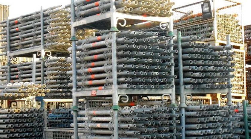 Vertikalstiele Layher Allround, gebraucht – Beispielfoto aus unserem Lager